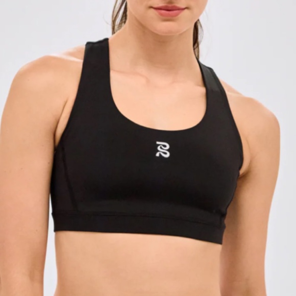 STAMINA™™ SCOOP NECK RUN BRA - BLACK - Small